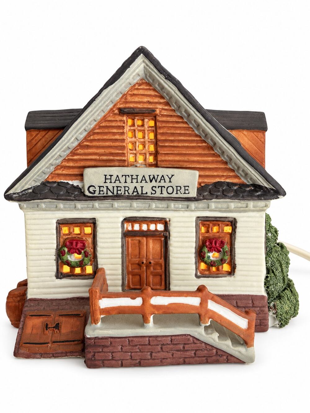 Vintage 1992 Lemax Hathaway General Store Lighted Christmas Village House